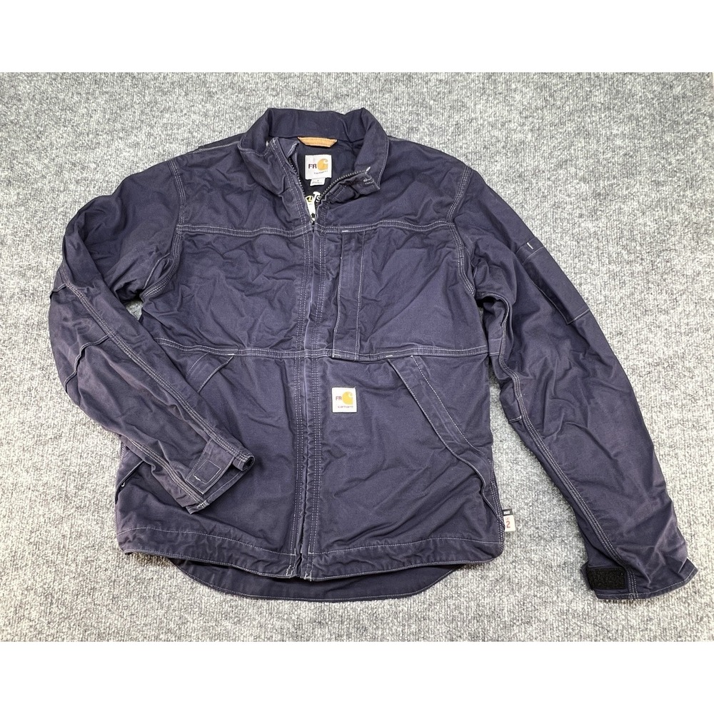 carhartt fr full swing blue jacket size small 2112 cat 2 Men